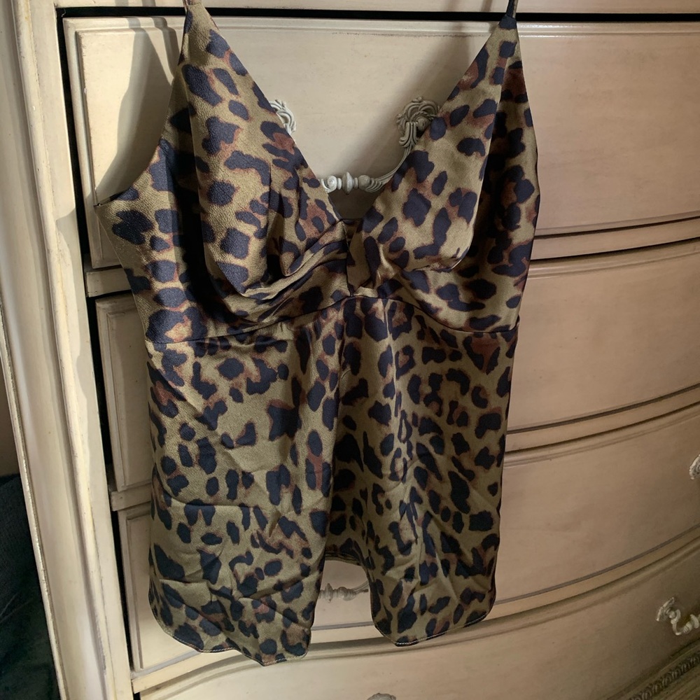 SOLD Satin Endless Rose Tank Top